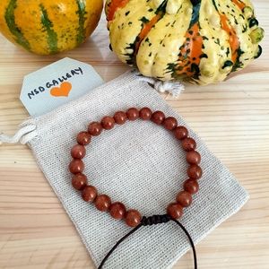 Custom adjustable gemstone bracelet - GOLDSTONE